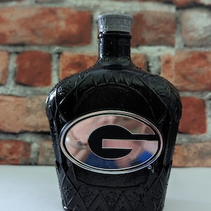 Hand Made Home Decor Decorations Collegiate Georgia Bulldog &quot;G&quot; Bottle
