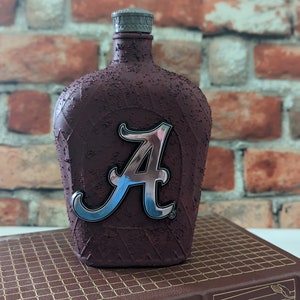 Handgefertigte Zuhause Dekorative Collegiate Alabama Crimson Tide Flasche