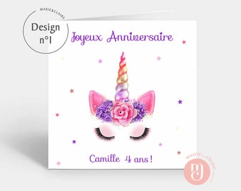 Carte Licorne Etsy Carte Licorne Etsy
