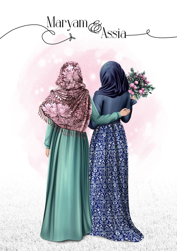 Affiche de Couple musulman – MarieandClaire Créations