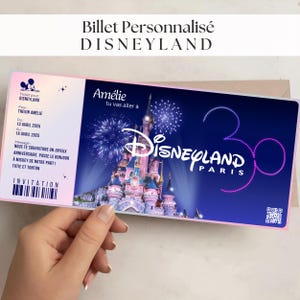 Disneyland Uitnodigingsticket - Gepersonaliseerd Disney Verrassingsticket - Disneyland Verrassingsuitnodigingskaart - Aankondiging van Disneyland Parkreis