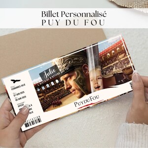 Gepersonaliseerd Puy du Fou-cadeauticket - Gepersonaliseerd Puy du Fou-verrassingsticket - Puy du Fou-verrassingskaart - Aankondiging van Puy du Fou-uitje