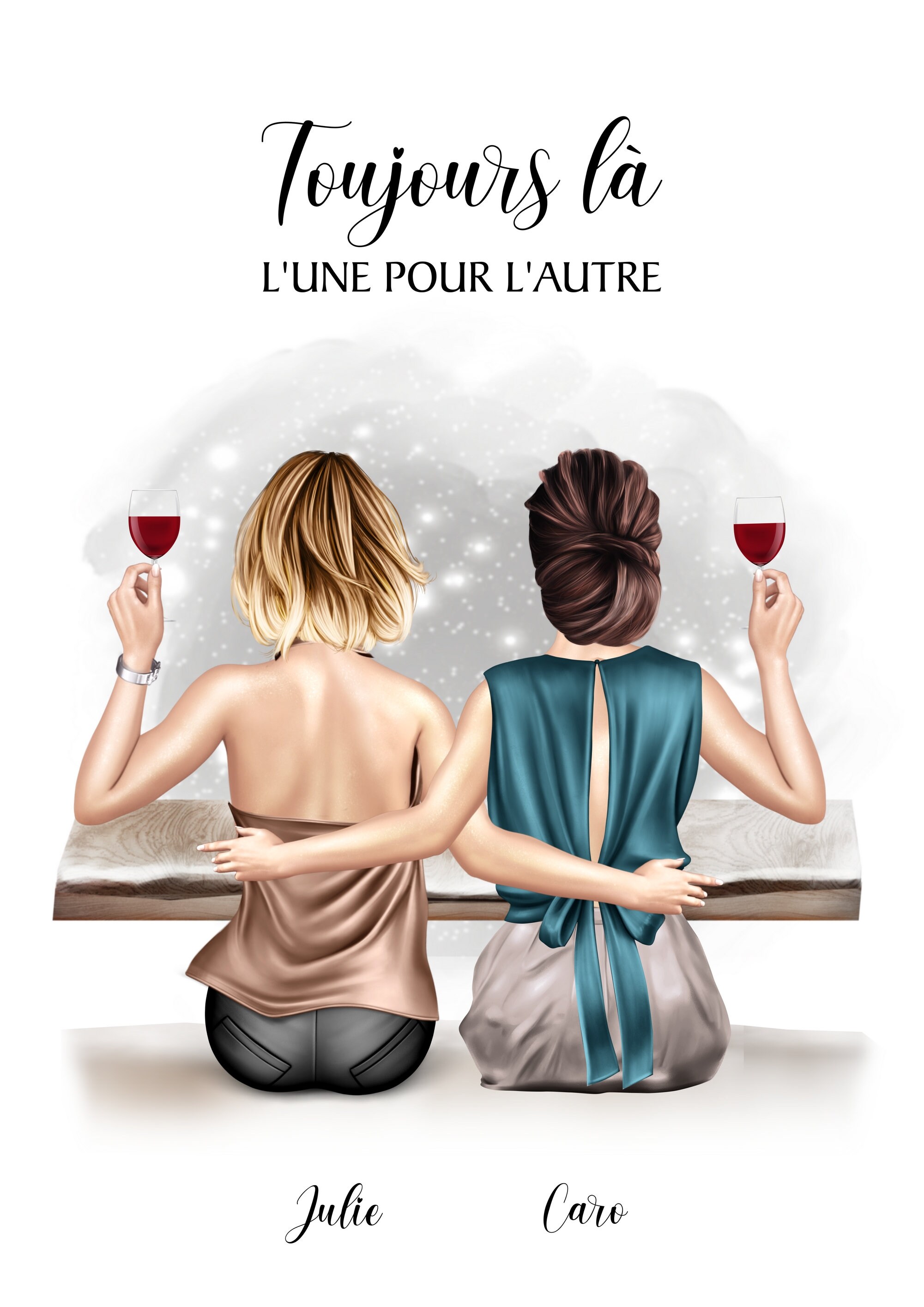 CROWNLY CRYSTAL® Verre à Vin Personnalisé - Cadeau Anniversaire Femme, Amie, Soeur - Tasse Personnalisable - Idée Cadeau