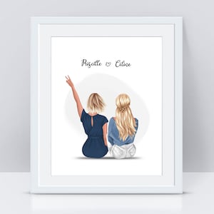 BFF gift, Best friends gift, Personalised Gift for Friends, besties gift, Personalised Friends gift, Framed Print