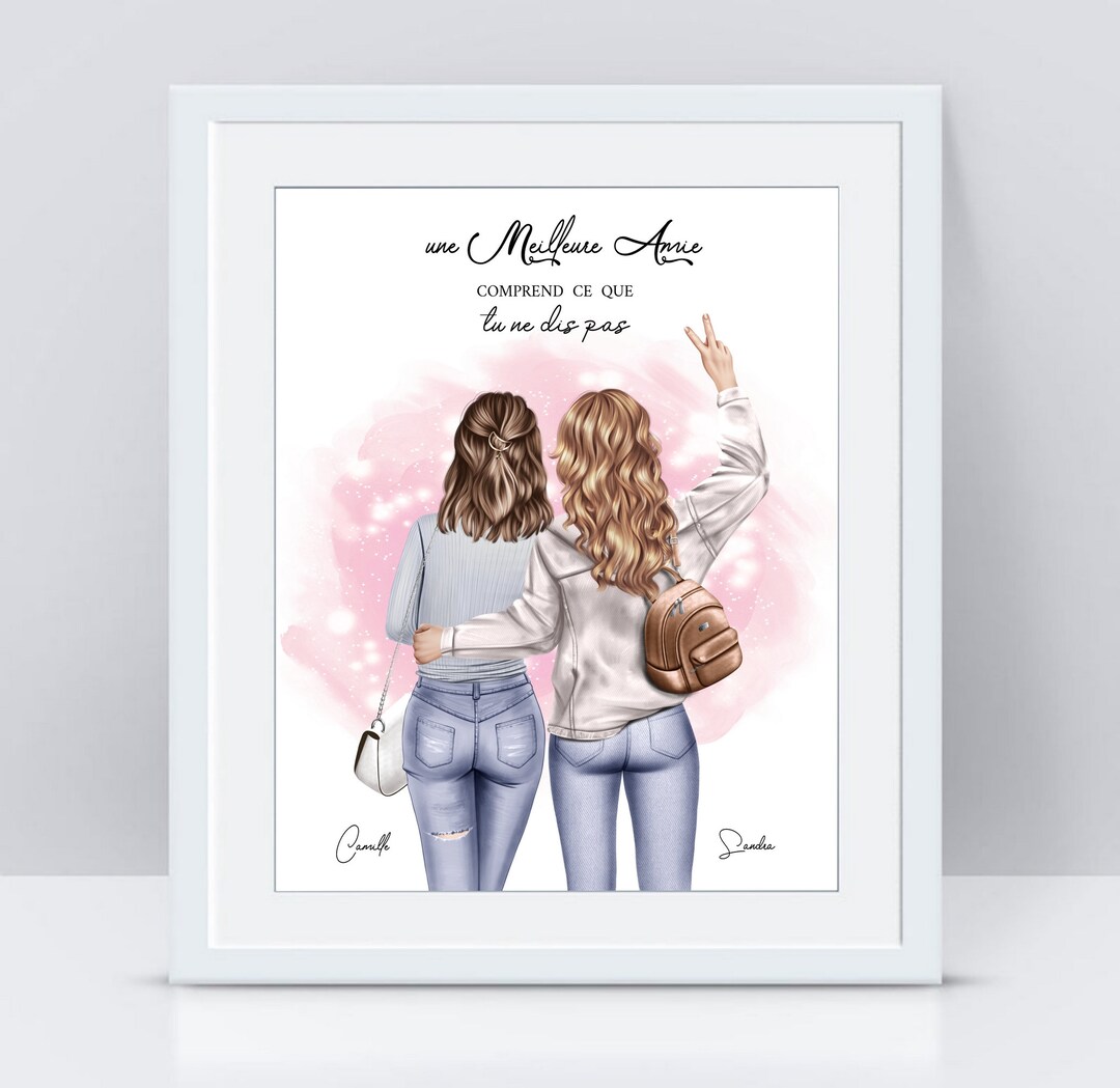 Cadeau meilleure amie personnalisé Bestie personnalisé Cadeau