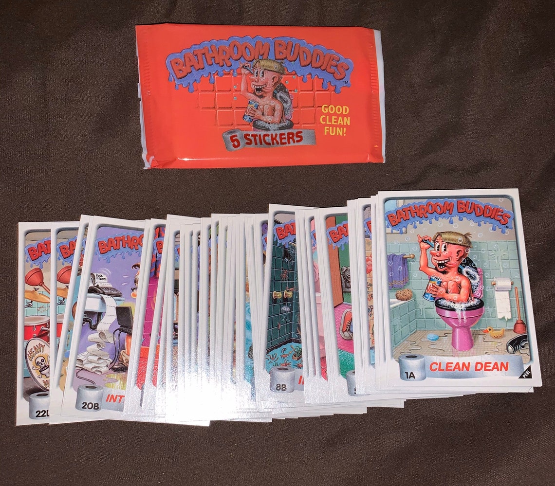 1996 Topps Bathroom Buddies Complete 44 Card Set | Etsy