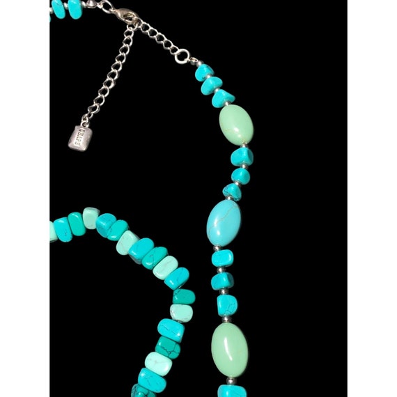 Chaps Necklace Bracelet Faux Turquoise Possibly H… - image 6