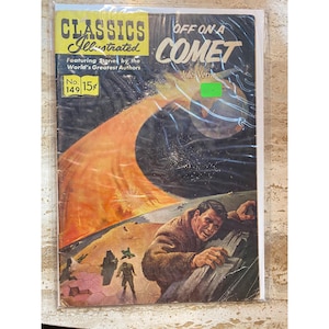 Classics Illustrated Comic No. 149 Off On A Comet By Jules Verne 1959 Vintage Edition