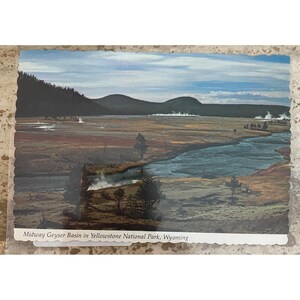 Midway Geyser Basin Yellowstone National Park Postcard By James Blank
