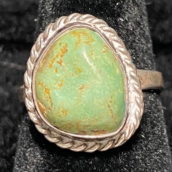 Ring Crow Springs Mine Turquoise Size 7 Possibly … - image 1