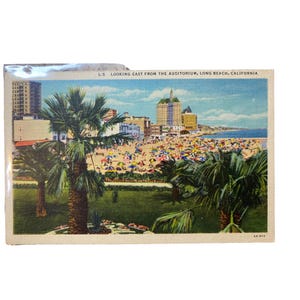 Vintage Long Beach California Postcard Circa 1930s