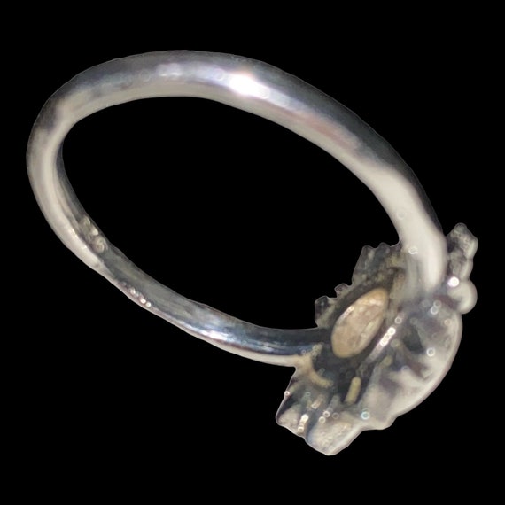 Ring Garnet Sunburst Size 5.75 Faceted 5mm Women … - image 10