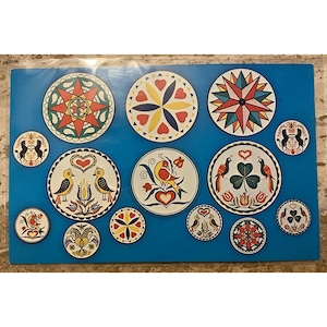 Vintage Hex Signs Postcard From The Hex Barn Intercourse Penna - Conestoga Crafts