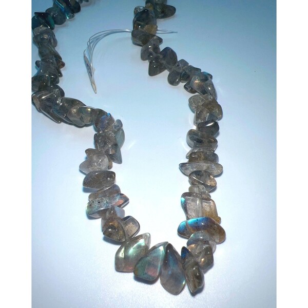 Labradorite Chips Beads Strand