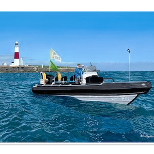 Weymouth Bay Rib Giclee A3 Limited Edition Print