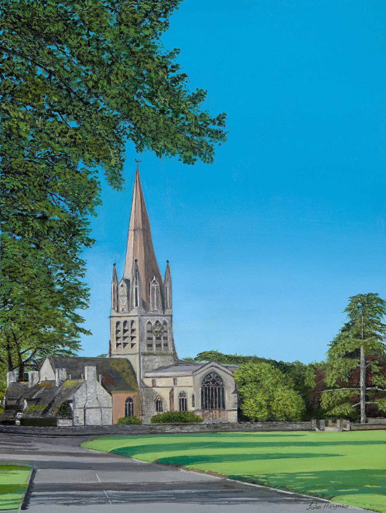Church Green Witney Limited Edition Giclee Print Etsy