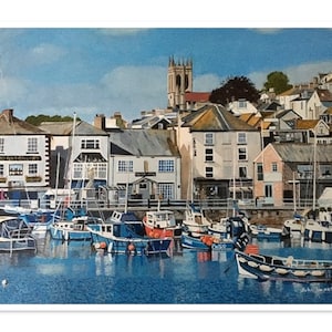 Brixham Harbour A3 Giclee Museum/Exhibition quality limited edition print