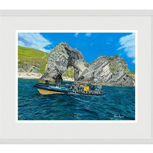 Framed Durdle Door Coastal Explorer  Giclee Museum/Exhibition quality limited edition print
