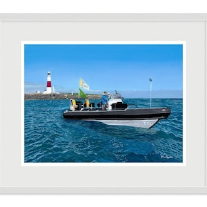 Weymouth Bay Rib Framed Giclee A3 Limited Edition Print