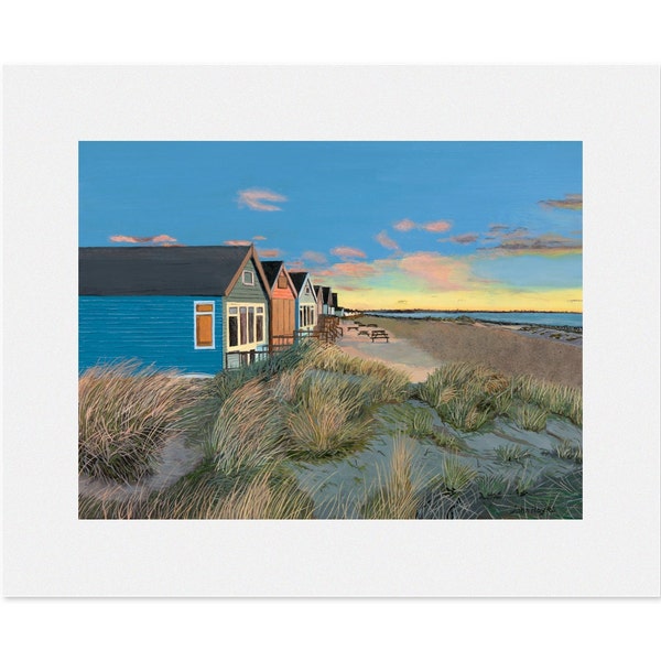 Hengistbury Head Christchurch Mounted Giclee Museum/Exhibition quality limited edition print