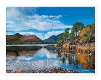 Derwent Water The Lake District Giclee Museum/Exhibition quality limited edition print