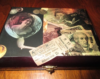 Caja de puros, Caja de recuerdos, Caja de regalo, Caja de madera, Hucha, Caja de joyería