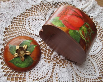 Caja de anillo, caja de madera de corazón vintage, caja de anillo de compromiso, caja de recuerdo vintage, caja de recuerdo de madera, caja de madera vintage, caja de joyería pequeña