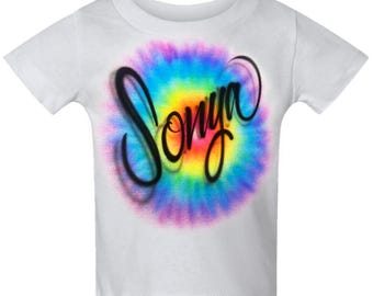 Diseño de nombre personalizado con tinta aeróbica y escritura