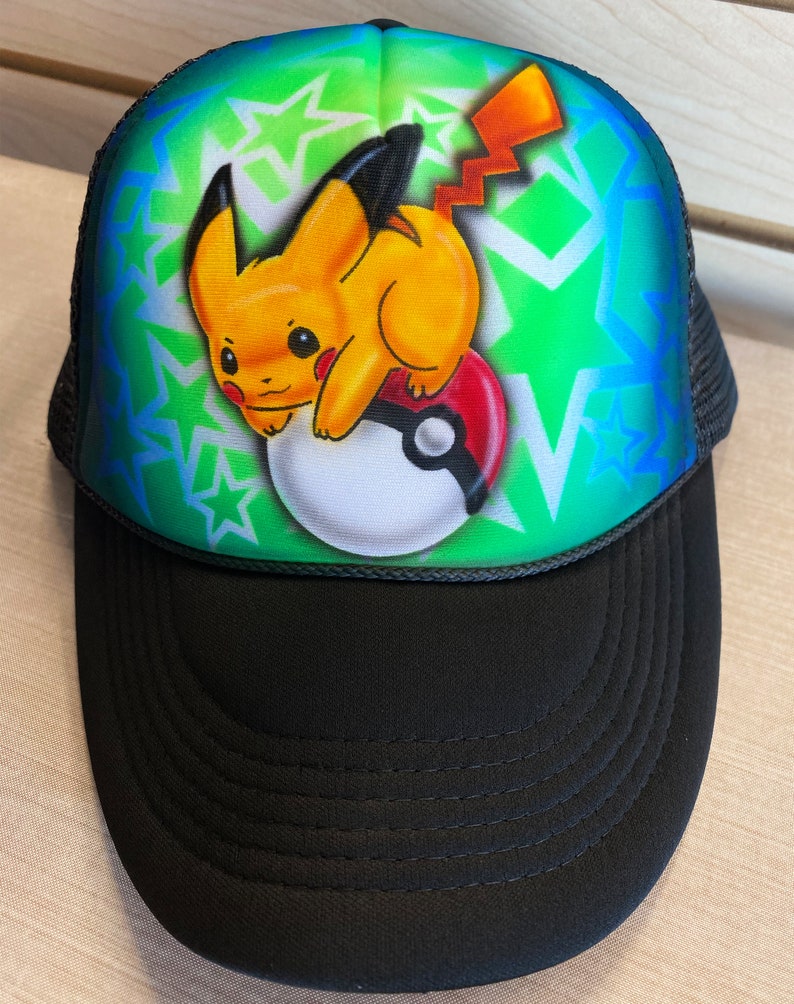 Pokemon Stuff Pokemon Logo Baseball Cap, Shiny Heat Transfer Vinyl