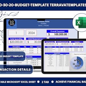 50/30/20 Budget Template Monthly Budget Planner Spreadsheet | Paycheck Budget Tracker | Weekly Budget | Google Sheets Budget Income Tracker