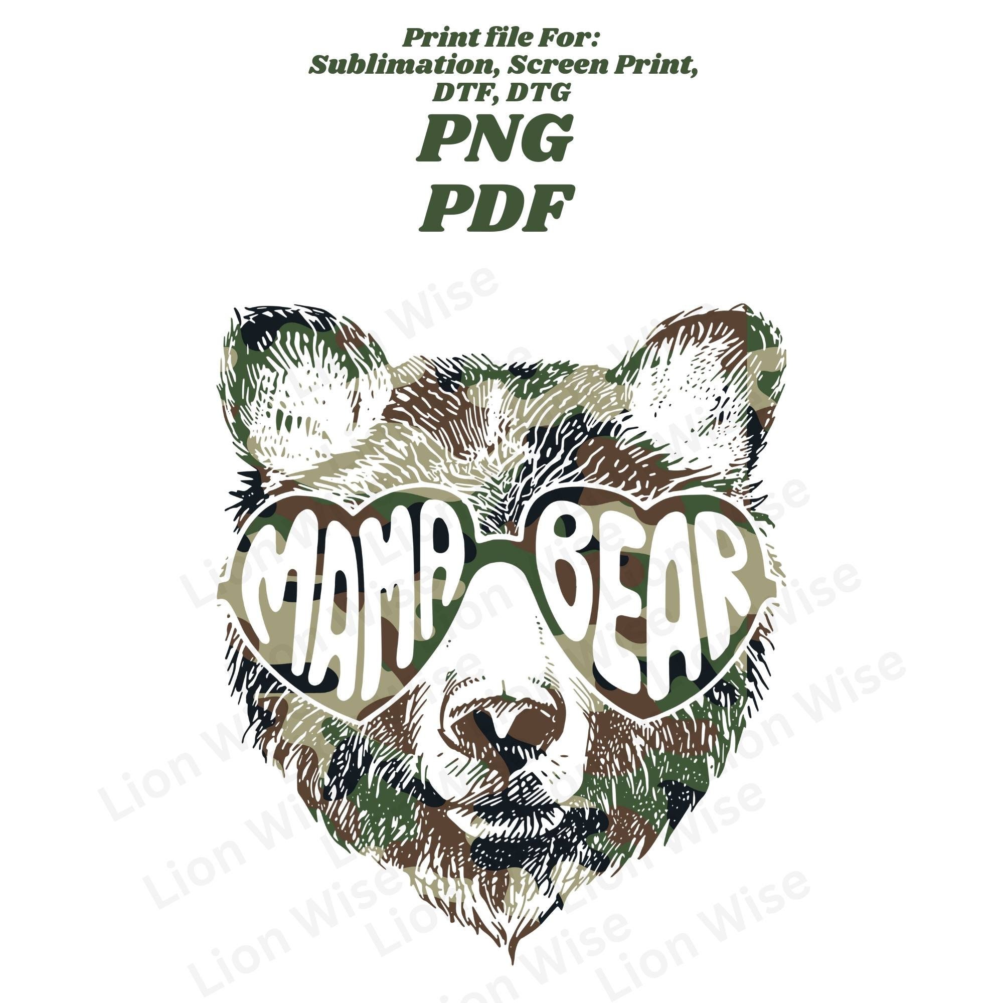 Mama Bear Bundle, PNG, PDF, Screen Print, Sublimation, for T-shirts ...
