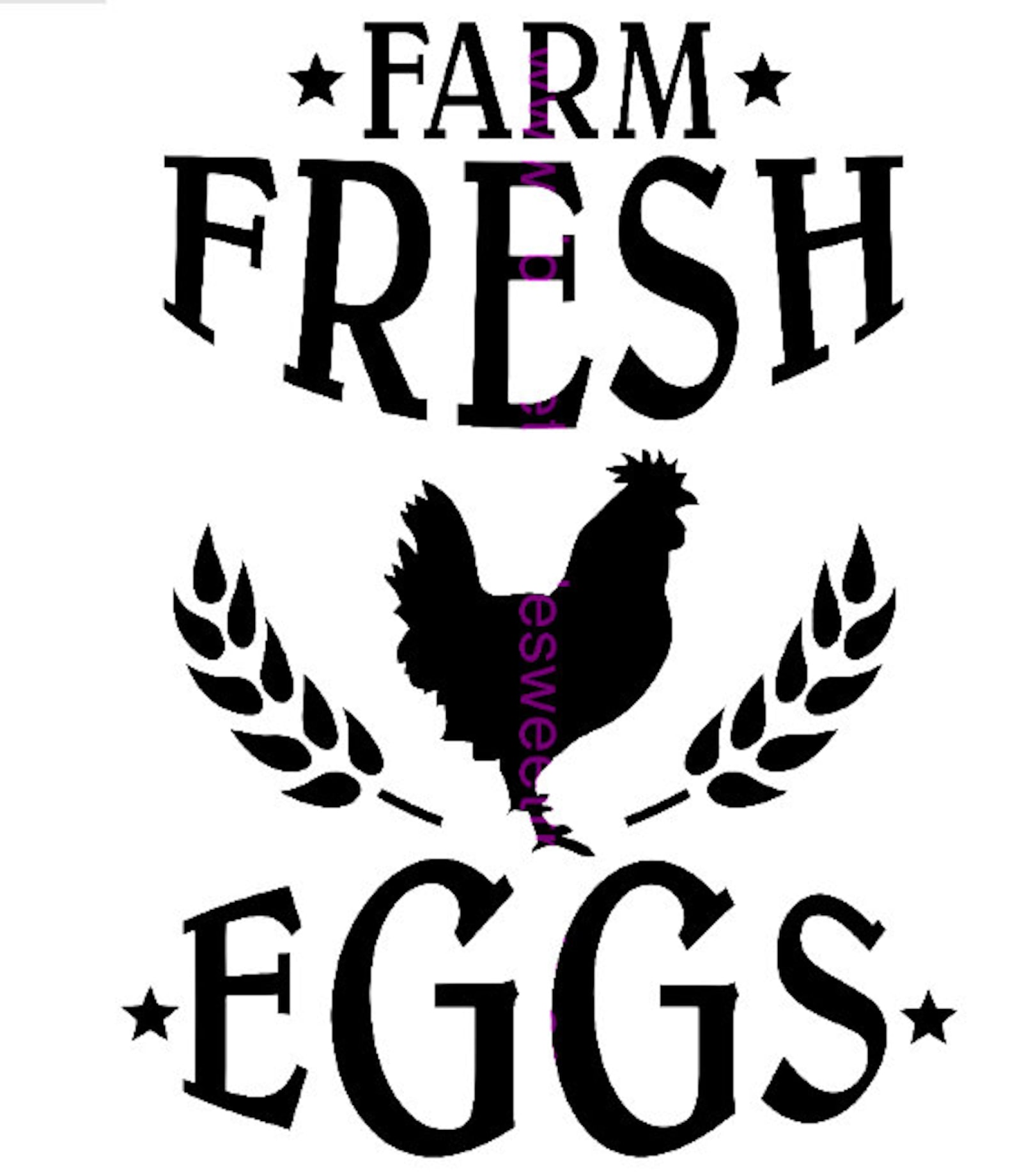 Farm Fresh Eggs 3 Svg Printable The Smudge Factory - vrogue.co