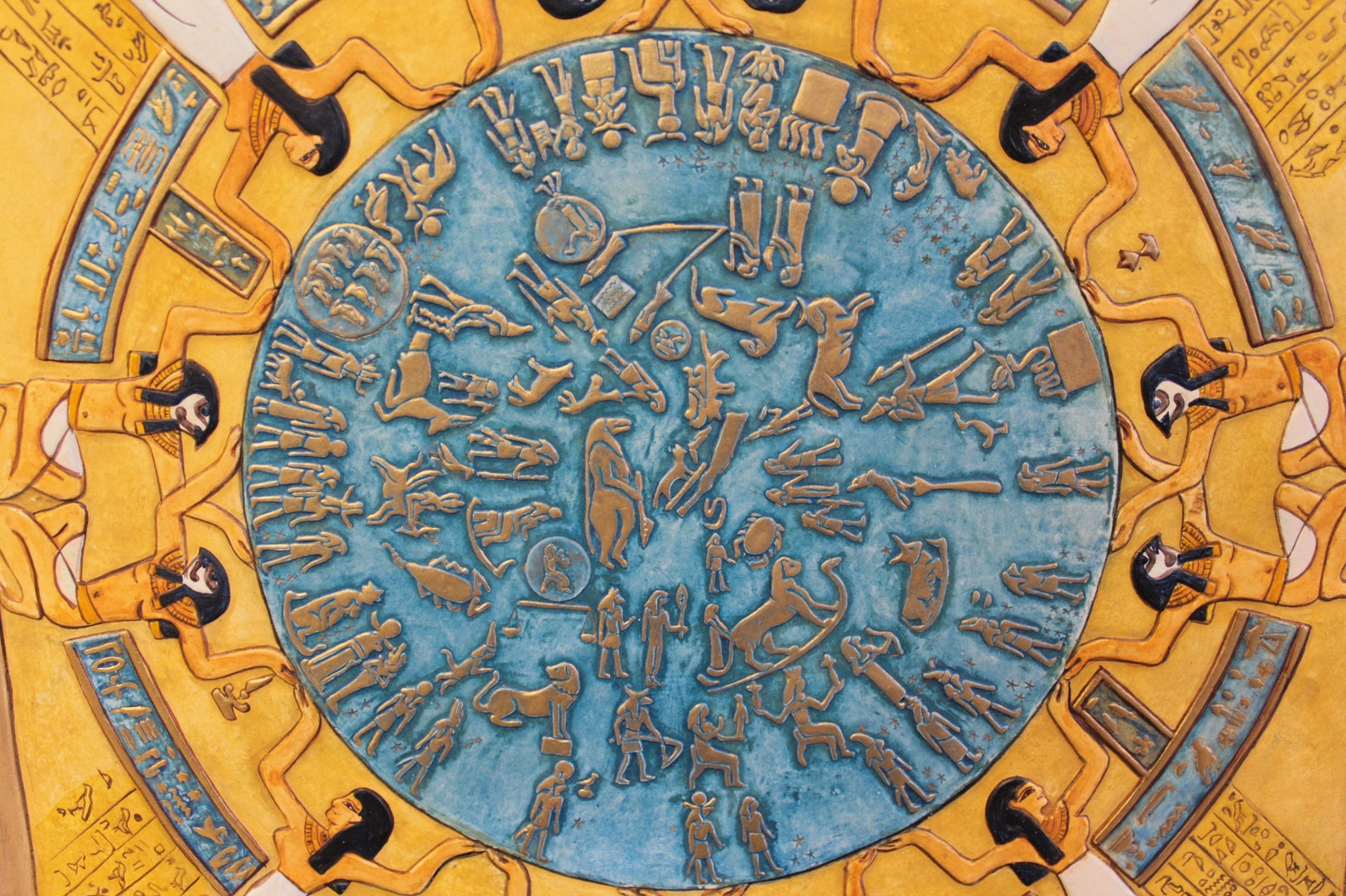 Dendera zodiac replica of the Ancient Egypt original from Etsy