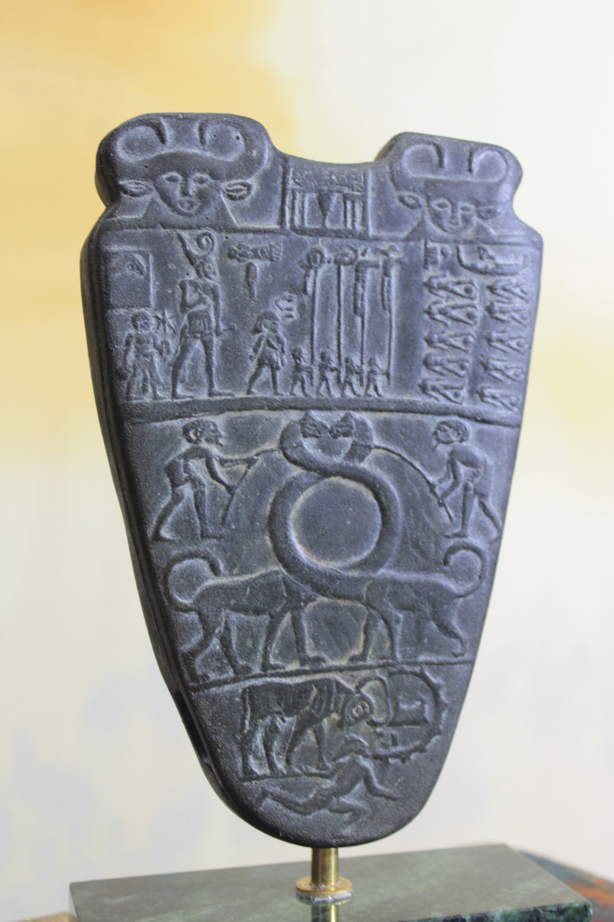 Narmer Palette copy of a historical masterpiece Etsy