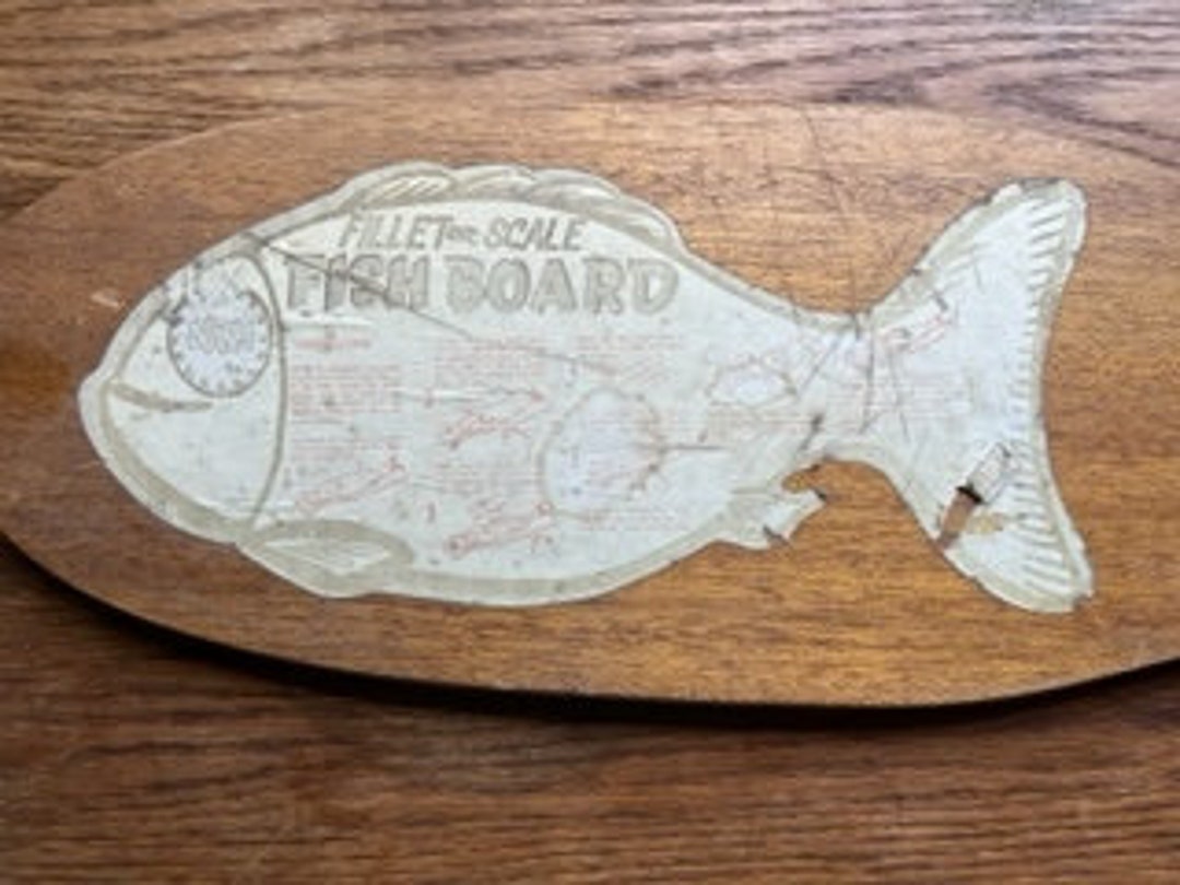 Vintage Fish Fillet Board With Clamp Etsy