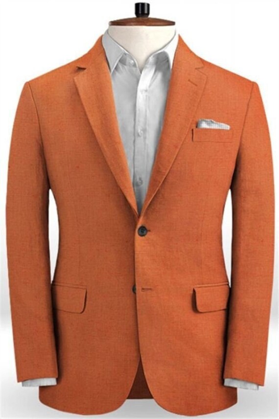 rust orange blazer