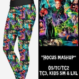 Hocus Pocus Active Wear Moisture Free Full Length Leggings with Pockets