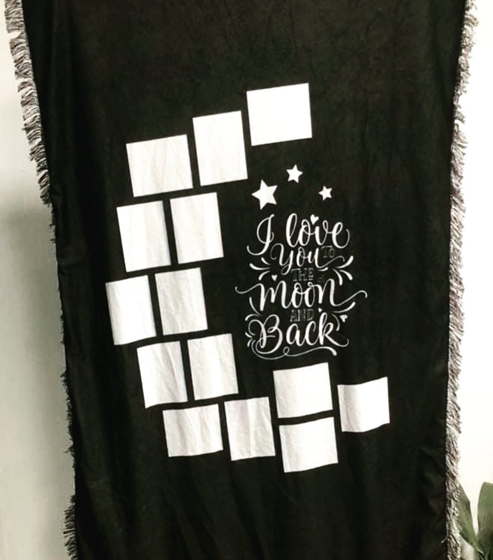 Sublimation Moon Blanket, Custom Photo Blanket, Memorial Blanket, Keep