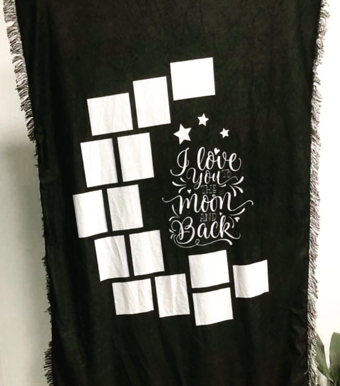 Sublimation Moon Blanket, Custom Photo Blanket, Memorial Blanket, Keep