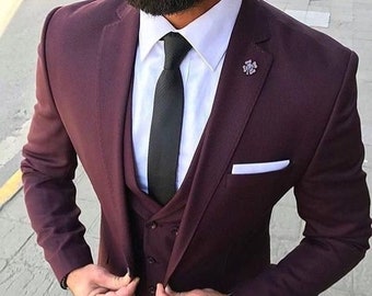 Wine colour coat pant matching shirt Clearance