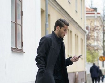 long black coat men