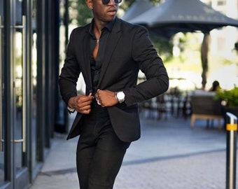 Black Suit - Etsy