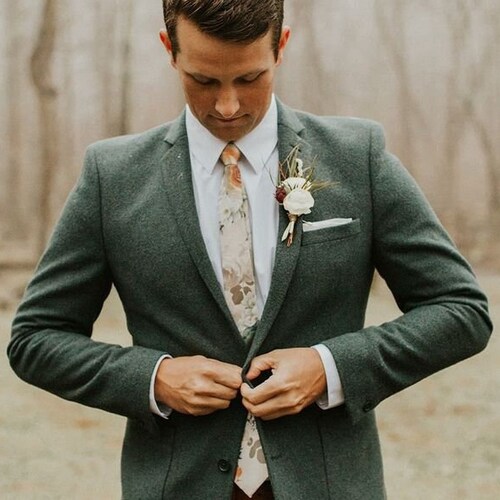 Men Green Suit for Summer Wedding Green Groomsmen Suit 2 Piece Etsy