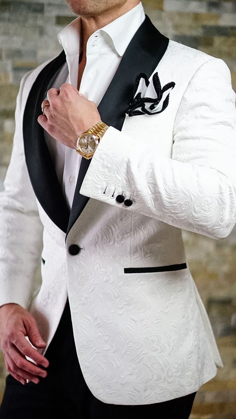 Man Suit Wedding Suit for Groom and Groomsmen Paisley Etsy