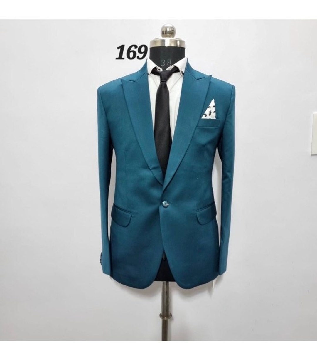 Man 2 Pc Suit With Shirt in Purple and Teal Color - Etsy