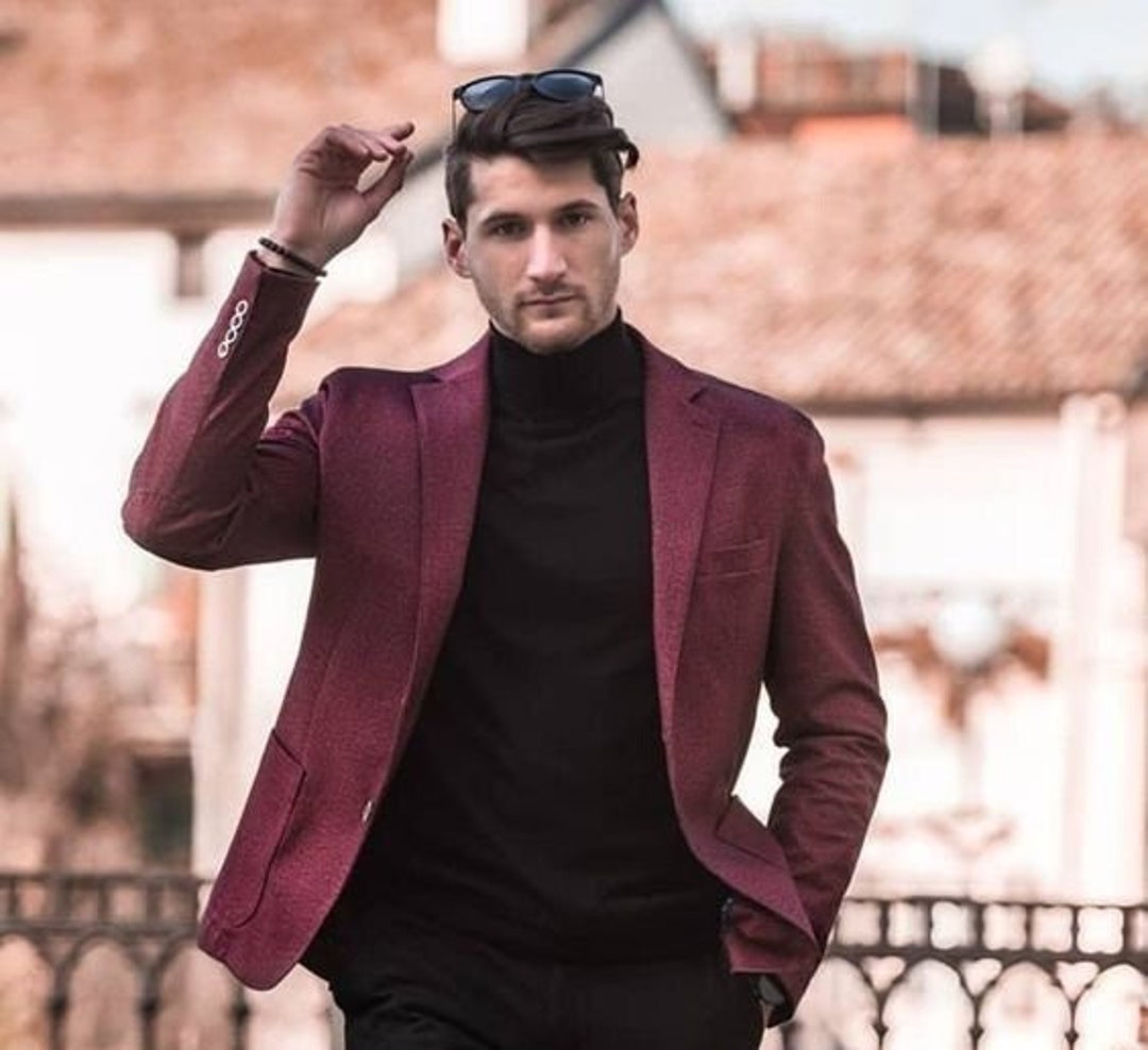 mehroon blazer