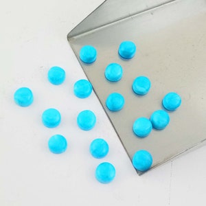 5-50 Pcs Wholesale Lot Natural Synthetic Turquoise  Plain Round Cabochon, 6 mm Cabochon, Jewelry Making Gems, Wholesale Turquoise Cabochon