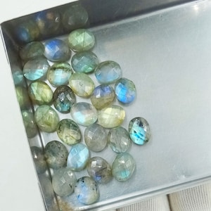 AAA Flashy Labradorite Smooth Faceted Oval Briolette Beads/ Natural Labradorite Carved Oval Gemstone/ Labradrotie Loose oval/ 10x8MM SALE