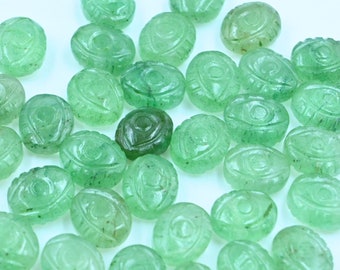 Perline di quarzo fragola AAA con occhio di Allah, perline di quarzo intagliate, perline di pietre preziose a forma di occhio di quarzo, perline ovali con ciondolo occhio di Allah, ciondoli 12 x 10 mm IN OFFERTA