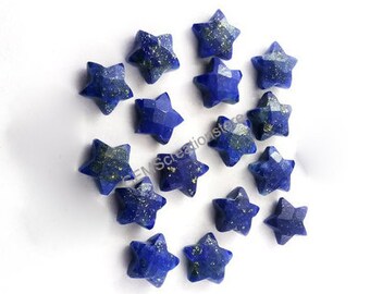 2,3,4 Pcs Lapis Lazuli Carved Star Gemstone Briolette, Faceted Star Gemstone, Hand Carved Star Gemstone, Briolette Lapis Lazuli Carved Star